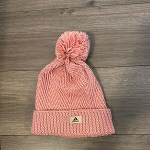 Adidas Women’s Pink Pom-Pom Beanie